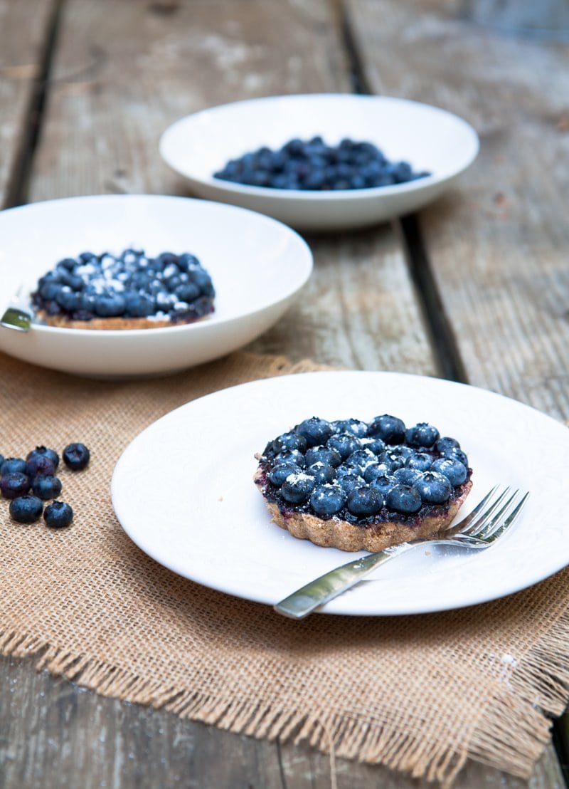 super simple whole wheat blueberry tartlets Wholefully