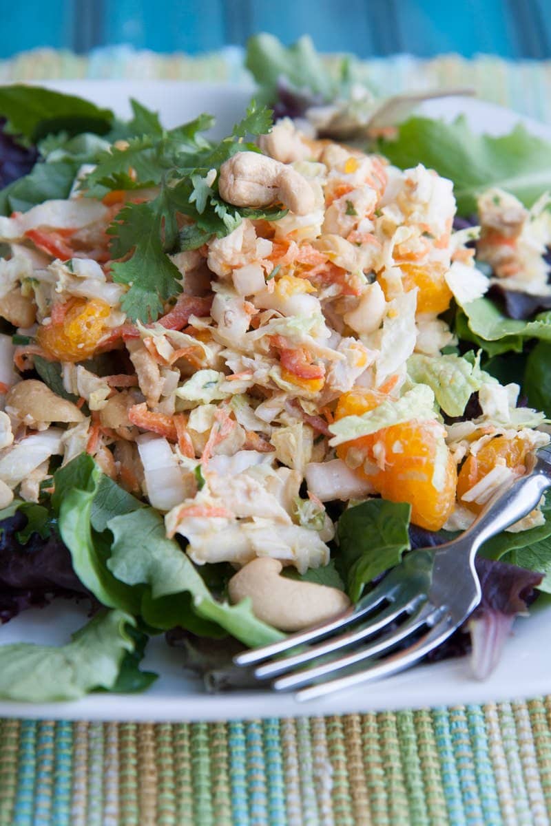 Cashew Chicken Salad with Mandarins Wholefully