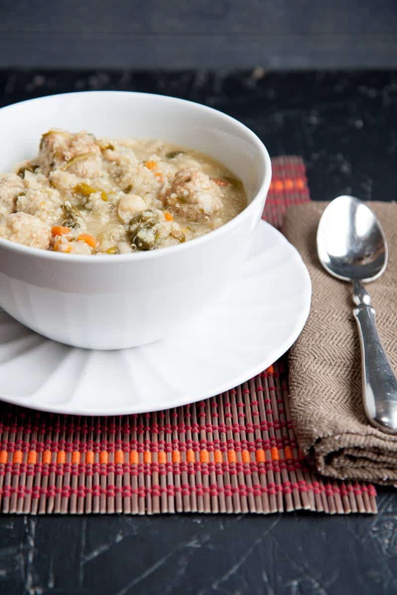 Italian Wedding Soup with Quinoa Wholefully