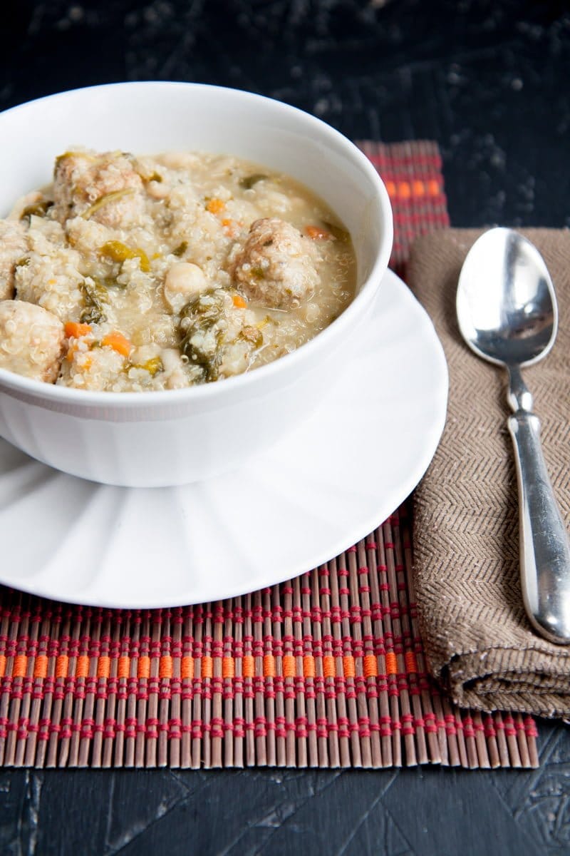 Italian Wedding Soup with Quinoa Wholefully