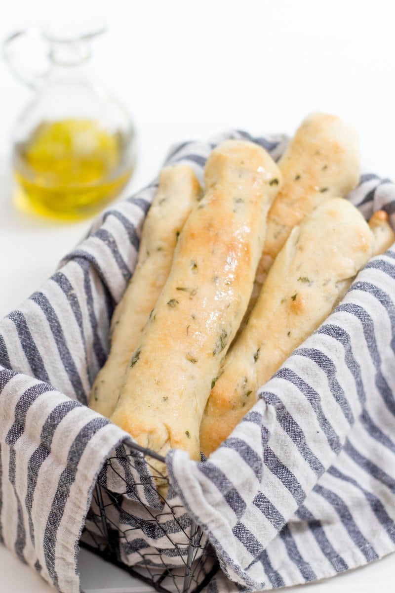 Garlic and Herb Breadsticks Back to Her Roots