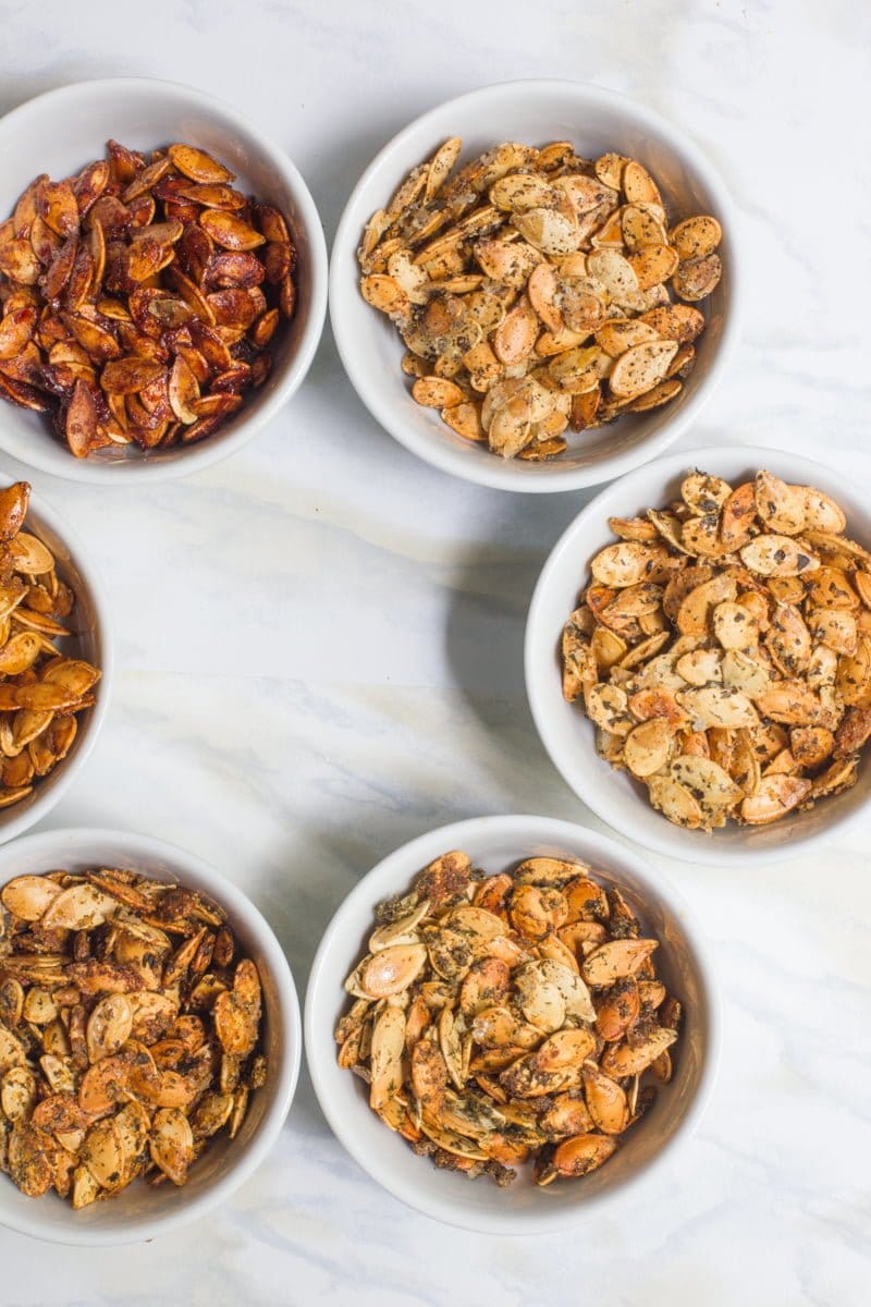 Roasted Pumpkin Seeds /// Six Ways Wholefully