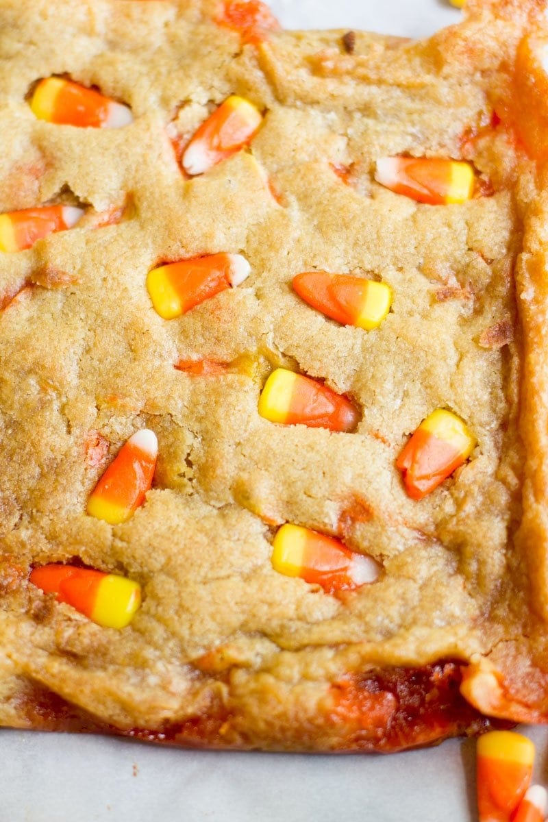 Candy Corn Blondies Wholefully
