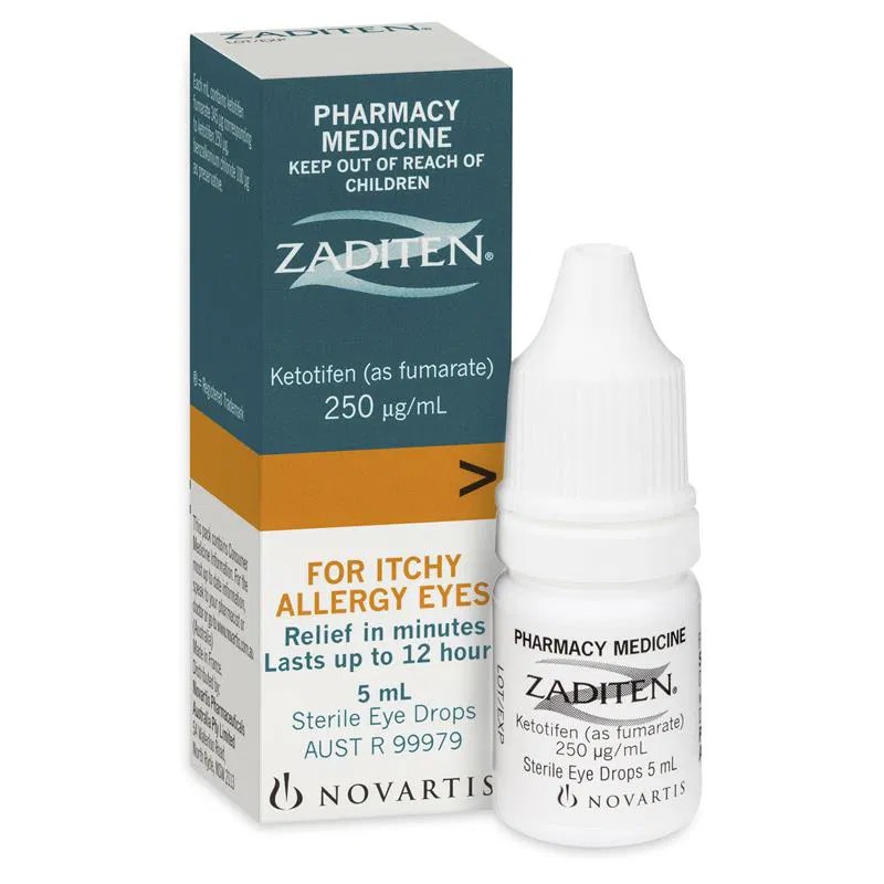 Allergy Eye Drops 5ml WholeLife Zaditen