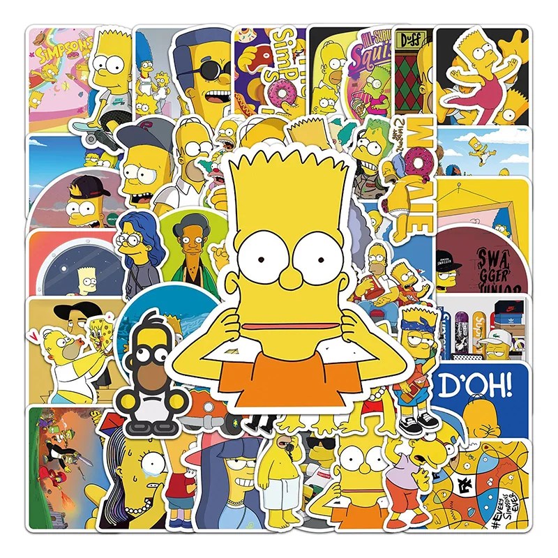 54Pcs Simpson Stickers Wholesale Stickers