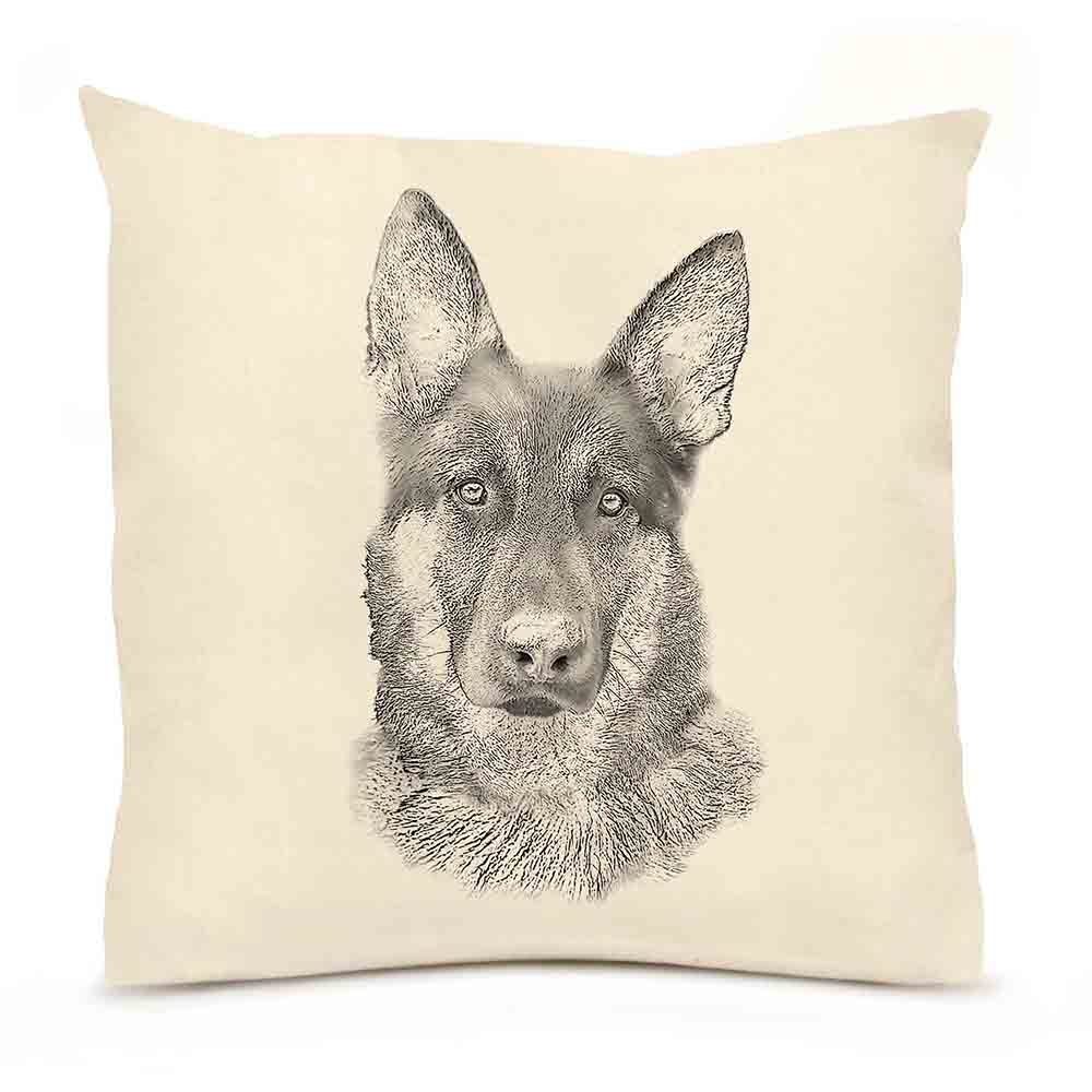 German Shepherd Large Pillow Eric and Christopher