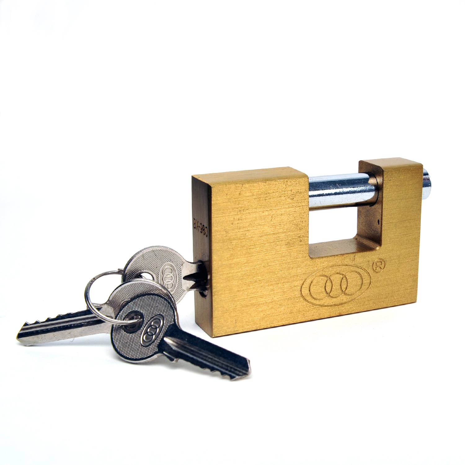 TriCircle 70mm Brass Shutter Padlock (BX970) Wholesale