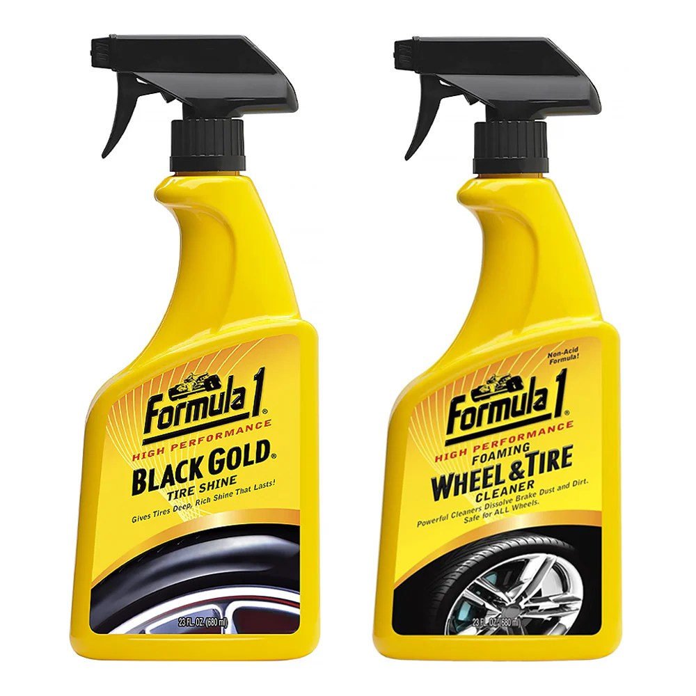 FORMULA 1 High Performance Black Gold Foaming Tire Cleaner & Tire Shin
