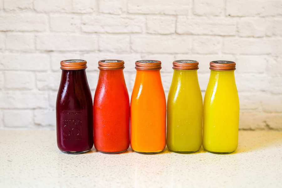 Sol Juice Rainbow Pack Sol Cleanse Foods juices gift card glutamine