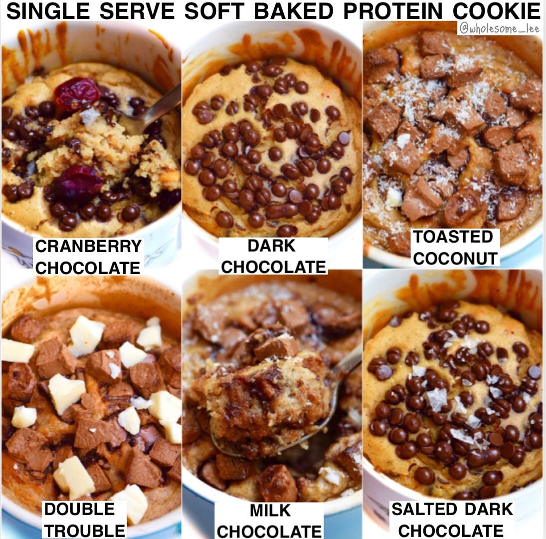 Single Serving Soft Baked Protein Cookie Recipe Wholesome Lee