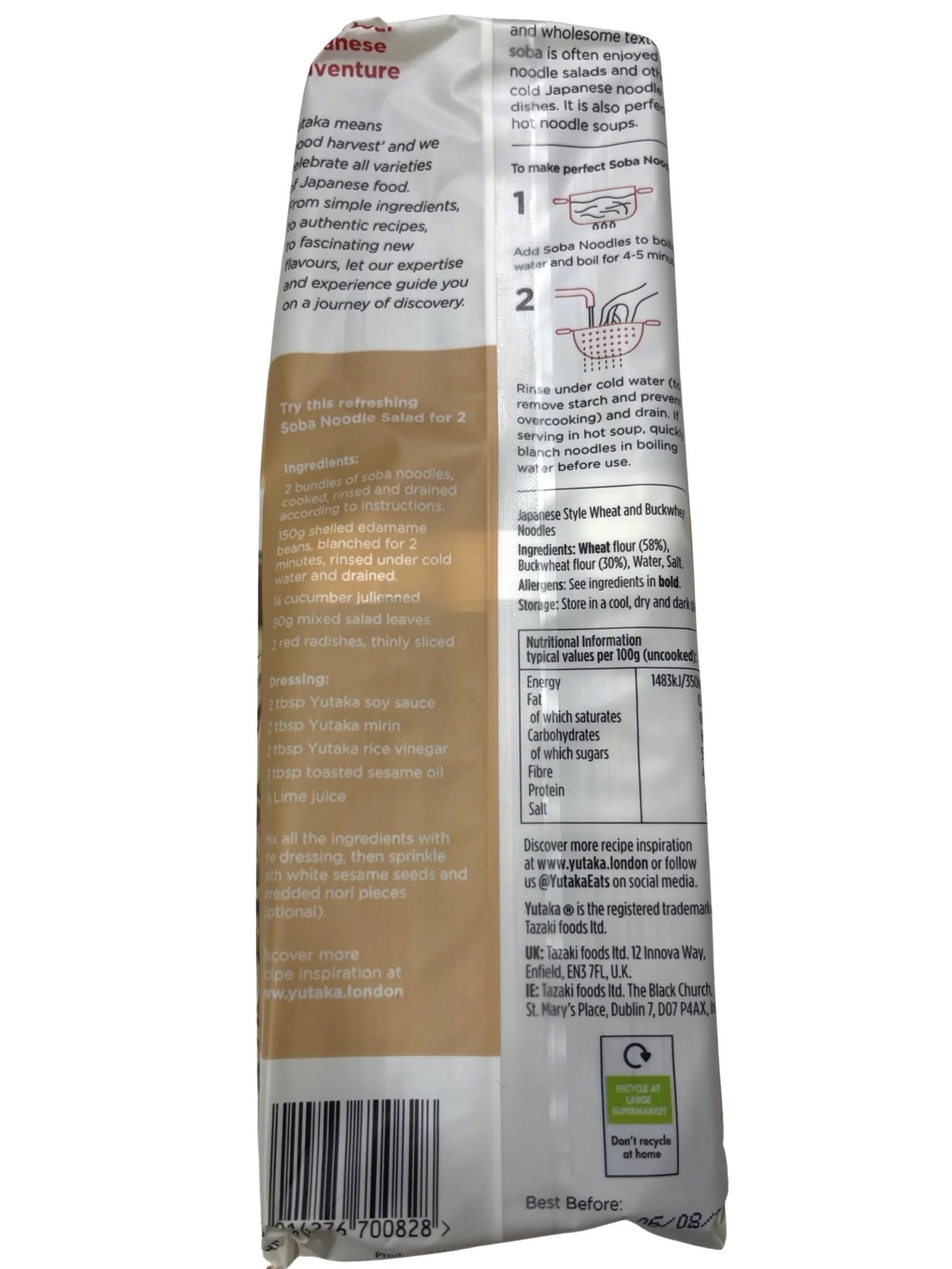 Yutaka Soba Noodles Wholesomestorehouse