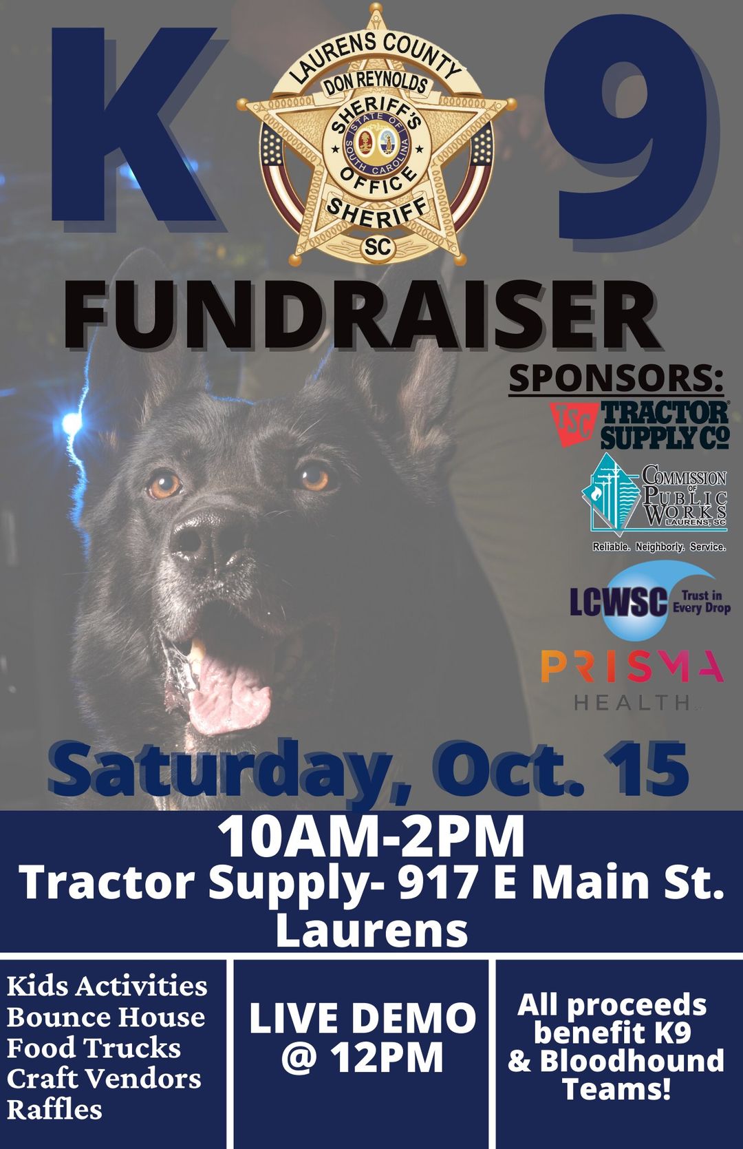 K9 Fundraiser Laurens County Sheriffs Department Who's On The Move