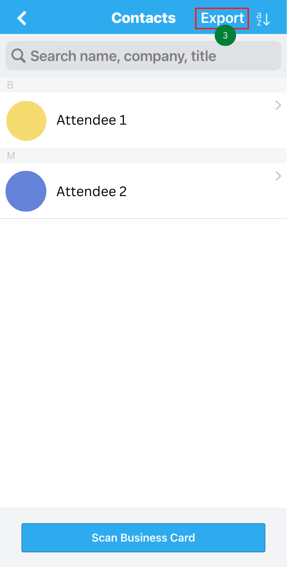 How do I export my collected contacts? Help Center