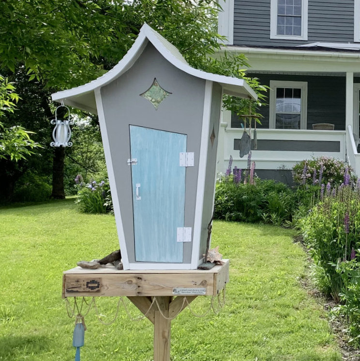 Little Free Library Art Trail Women for Healthy Rural Living Milbridge, Maine