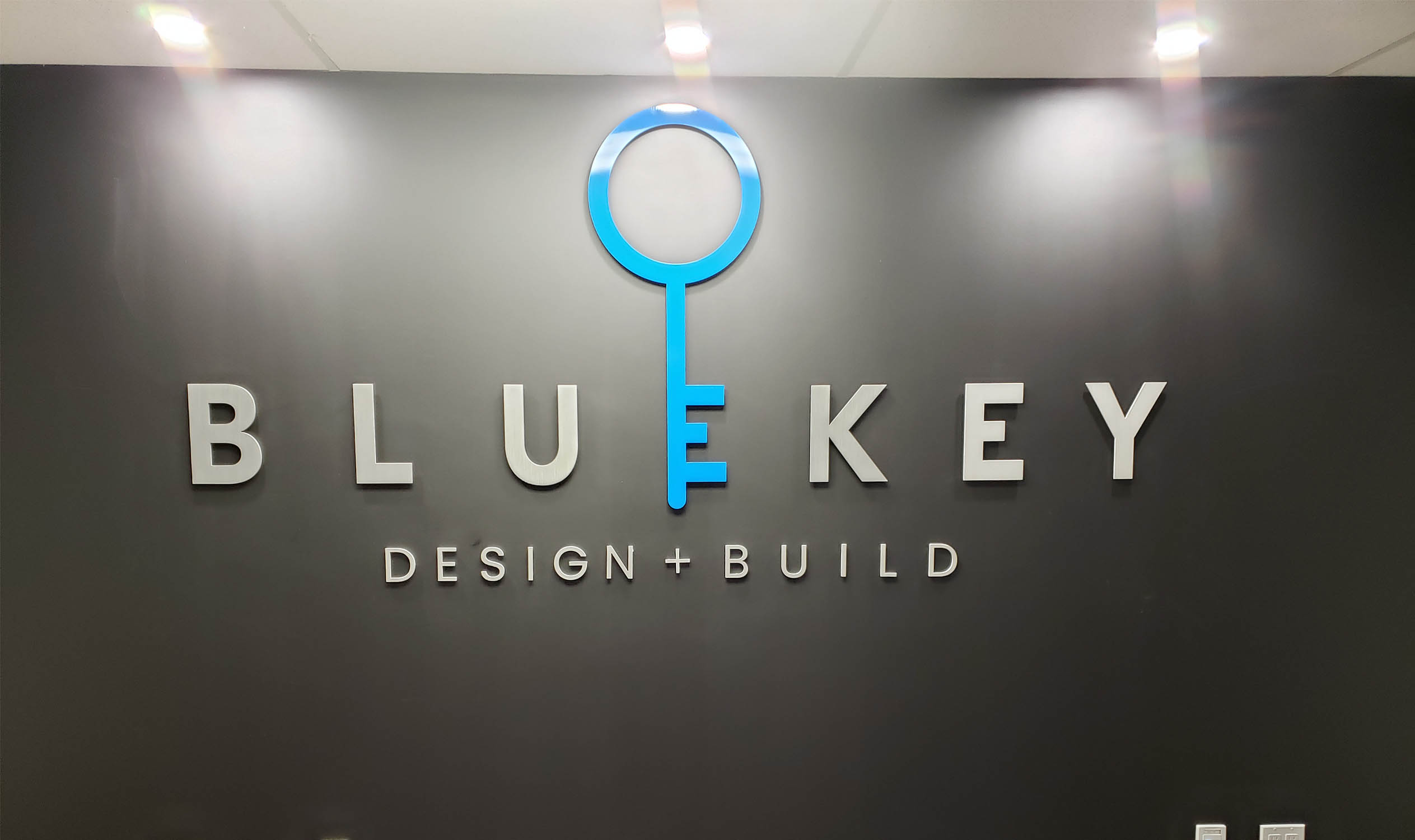 Blue Key Dimensional Lettering Why Design