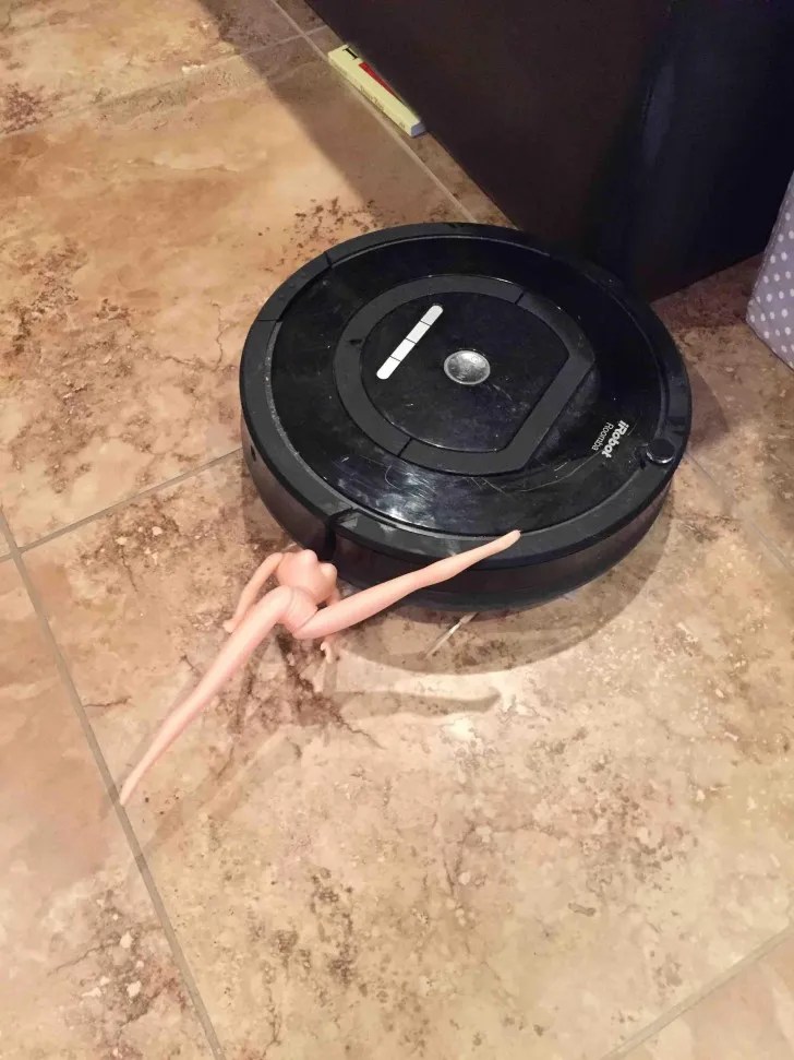 16 People Who Left The Robotic Vacuum Cleaner Alone And Found It In The