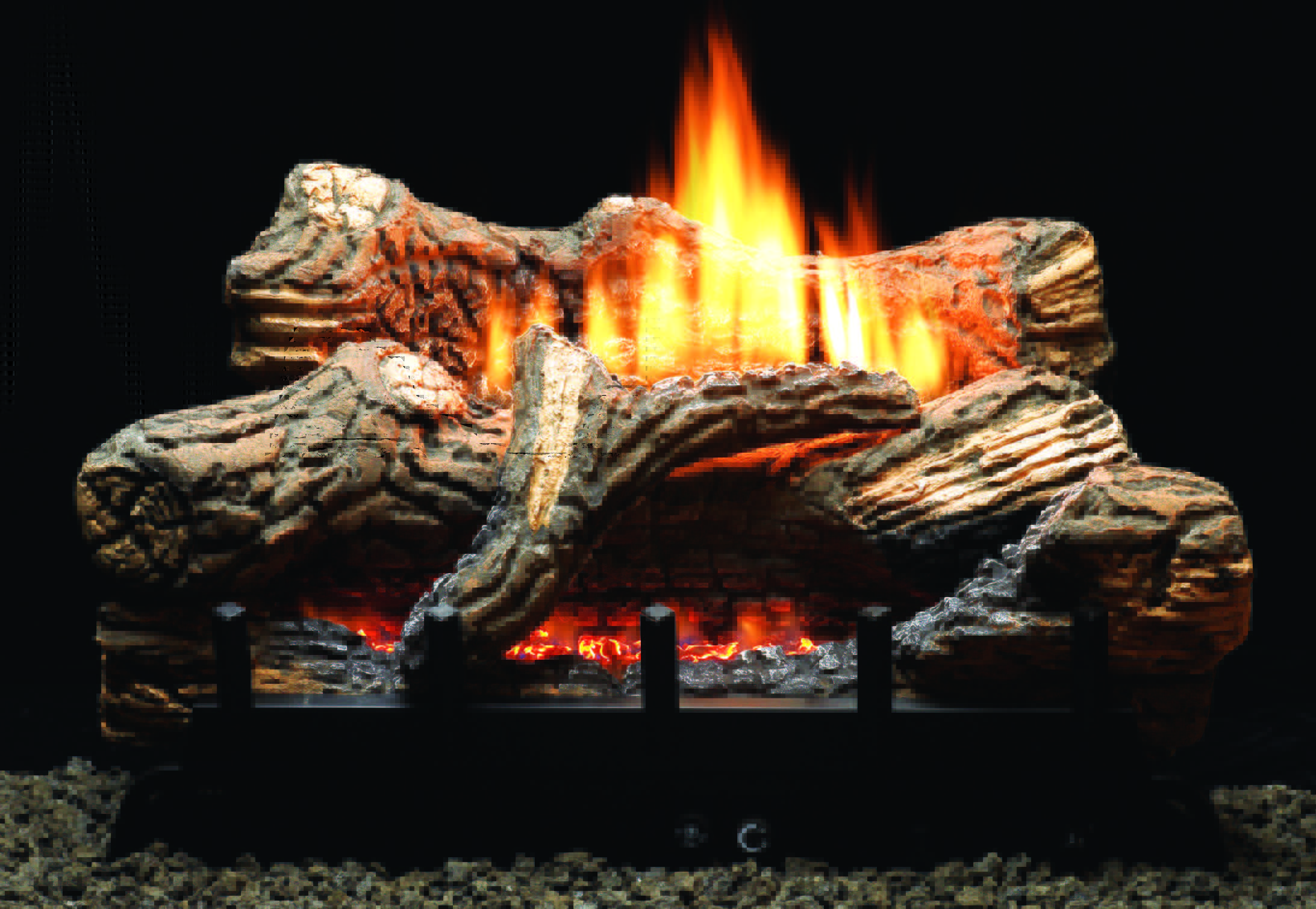 White Mountain Hearth 24 inch Flint Hill Ceramic Log Set w Hi/Med