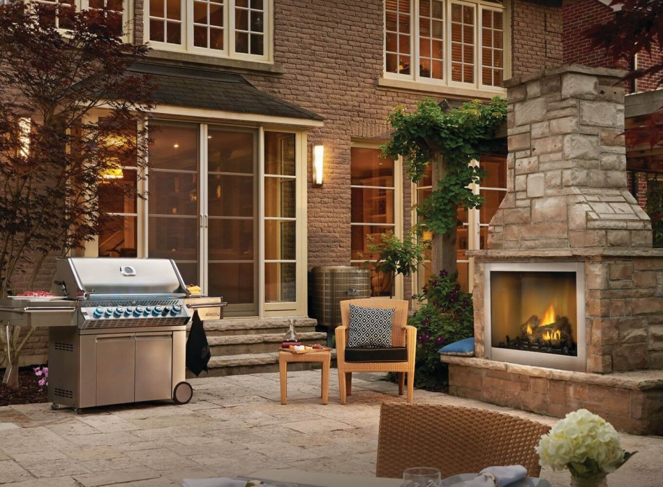 Napoleon Riverside 42 Outdoor Fireplace Fireplace & BarBQ Center