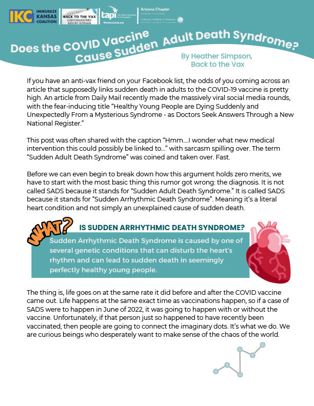 Vaccine Fears Overturned by Facts Does the COVID Vaccine Cause Sudden