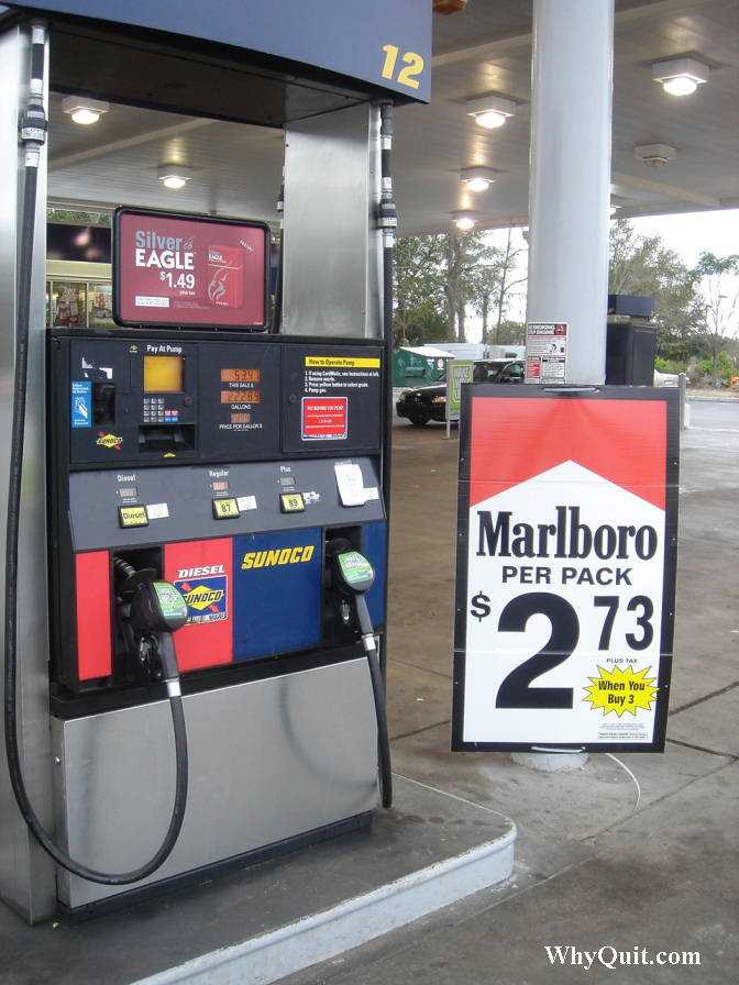 Marlboro marketed at Sunoco gas pumps in 2006