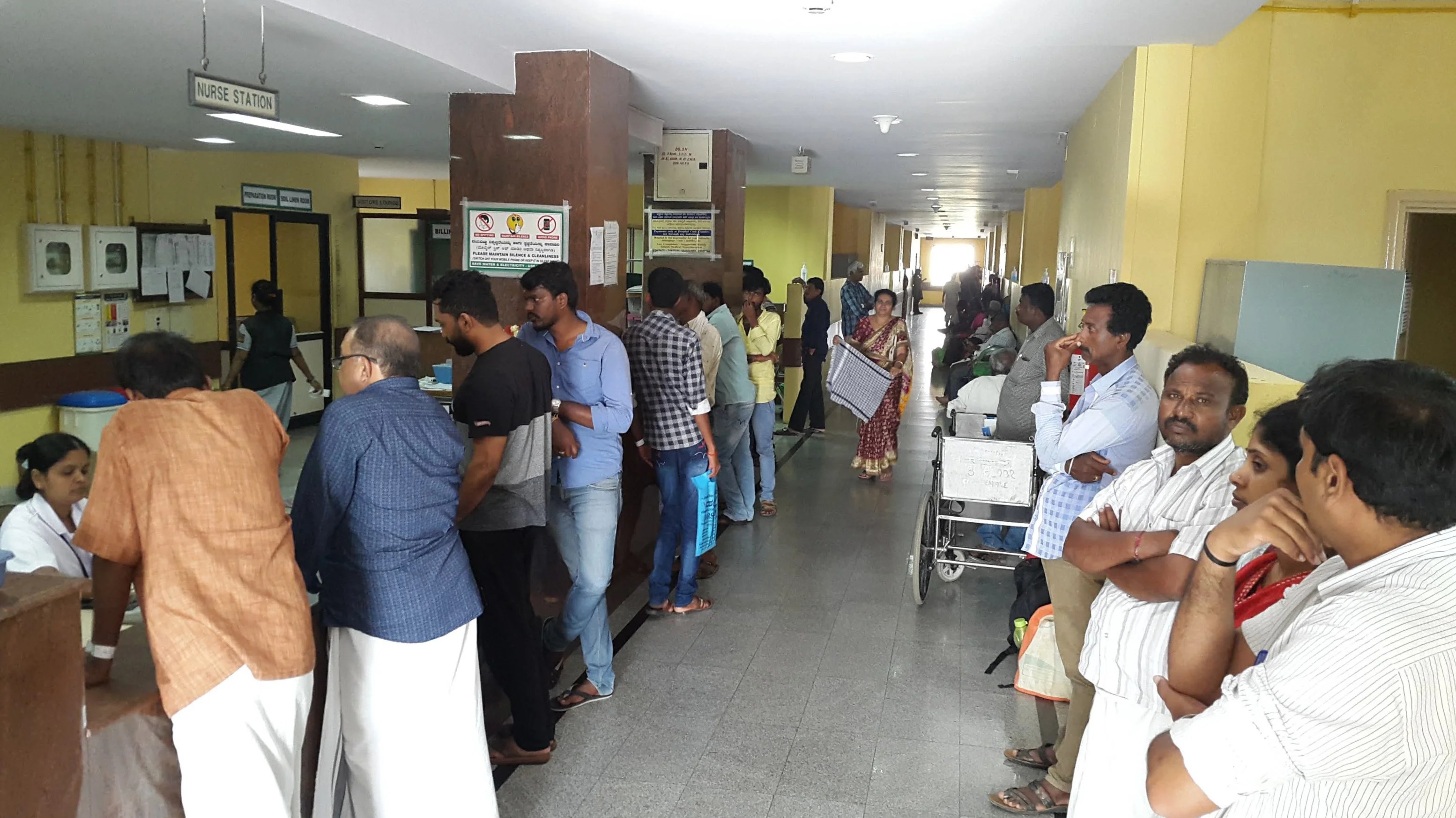 At hospitals in India, waiting family health care helpers WHYY