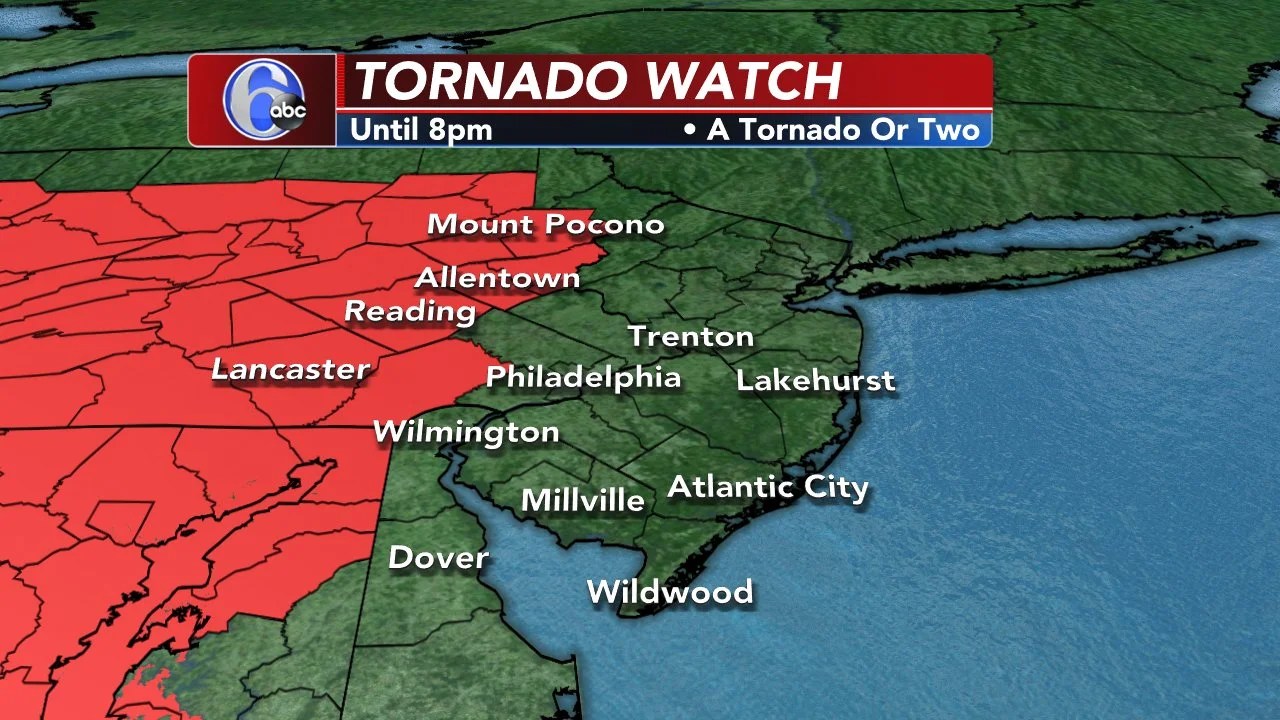 AccuWeather Tornado Watch issued as Tropical Depression Fred