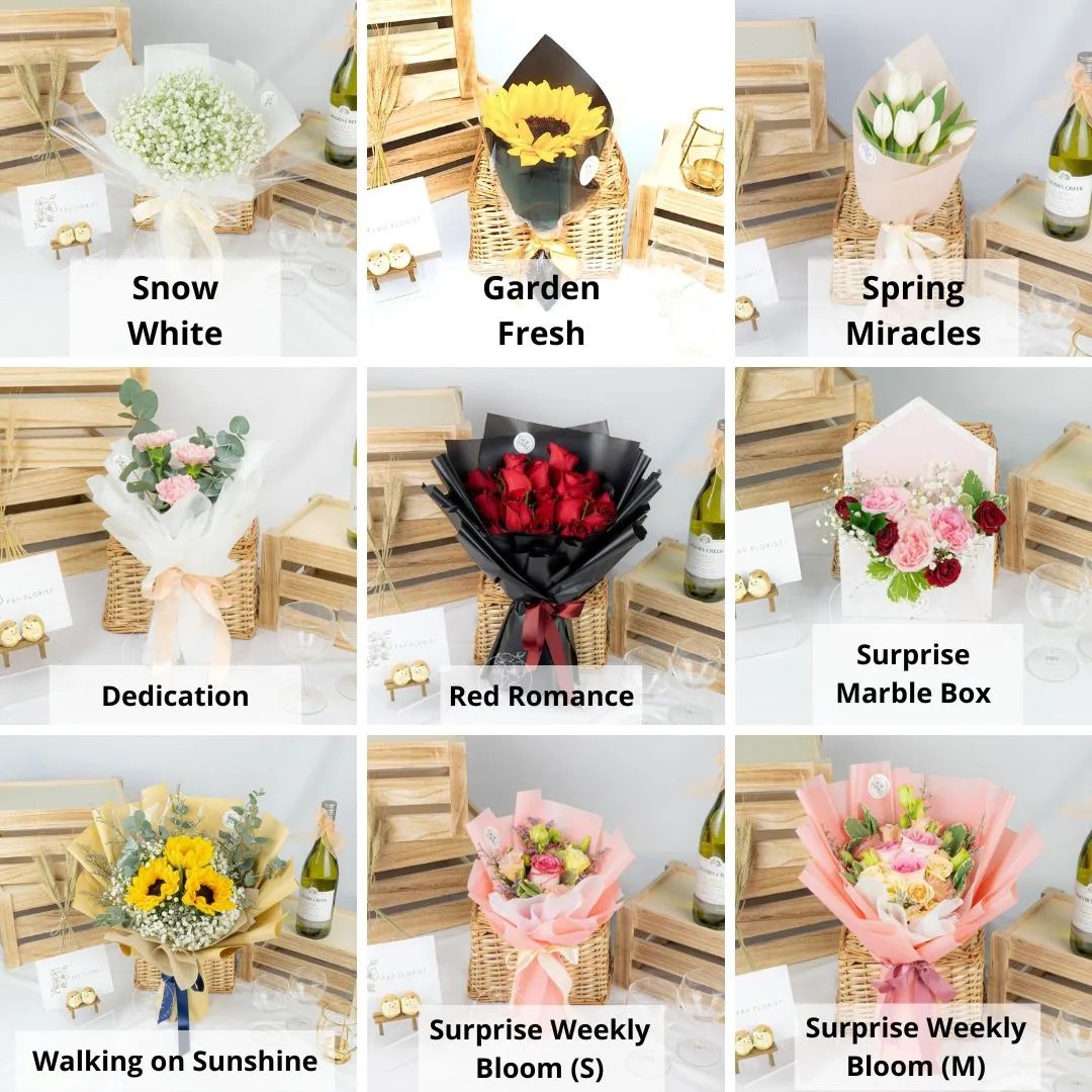 6 Inch Premium Cake & Flower Bundle Whyzee