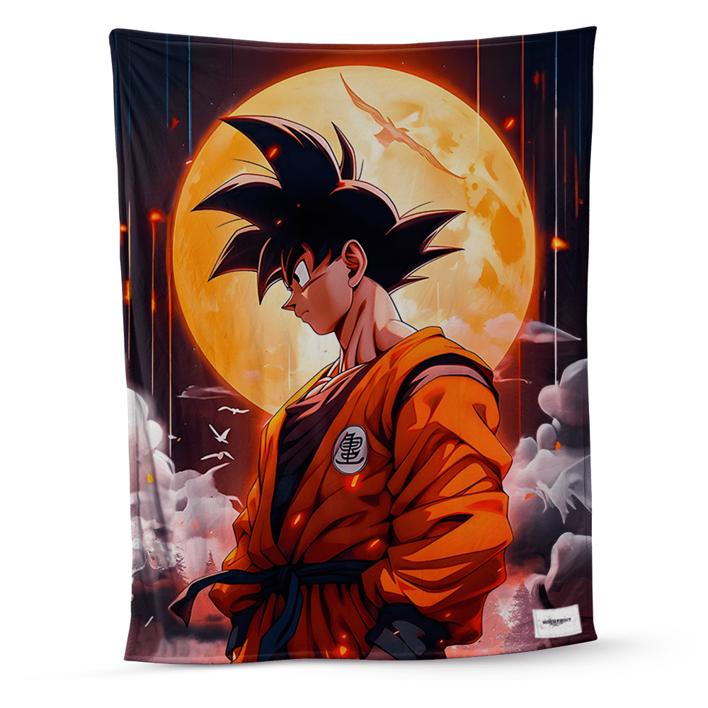 Son Goku Fleece Blanket, Dragon Ball Z Fleece Blanket