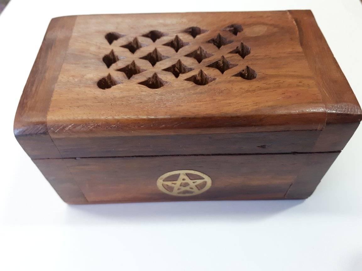 Incense Box Pentagram 10cm Wicca Warehouse