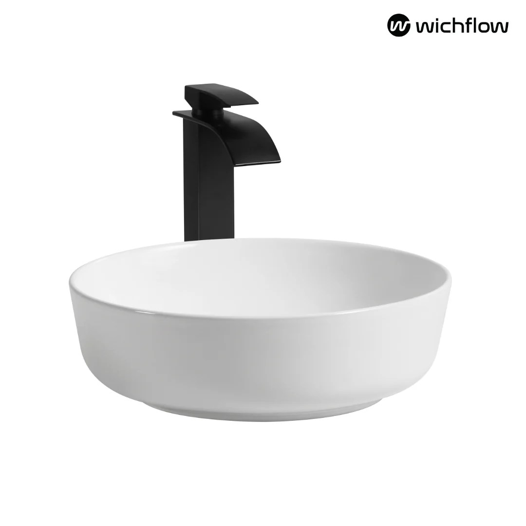 Orion 41.5cm round countertop Wash Basin W/out Tap hole Wichflow