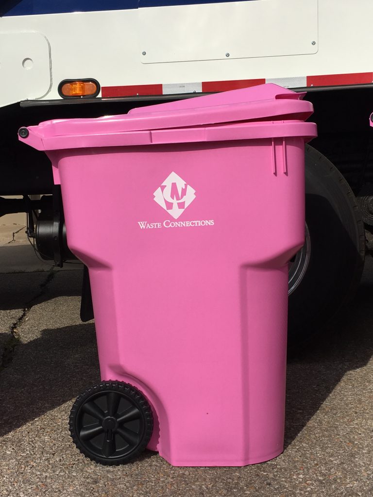 WCF a Recipient of Waste Connections' Pink Garbage Cart Fundraiser