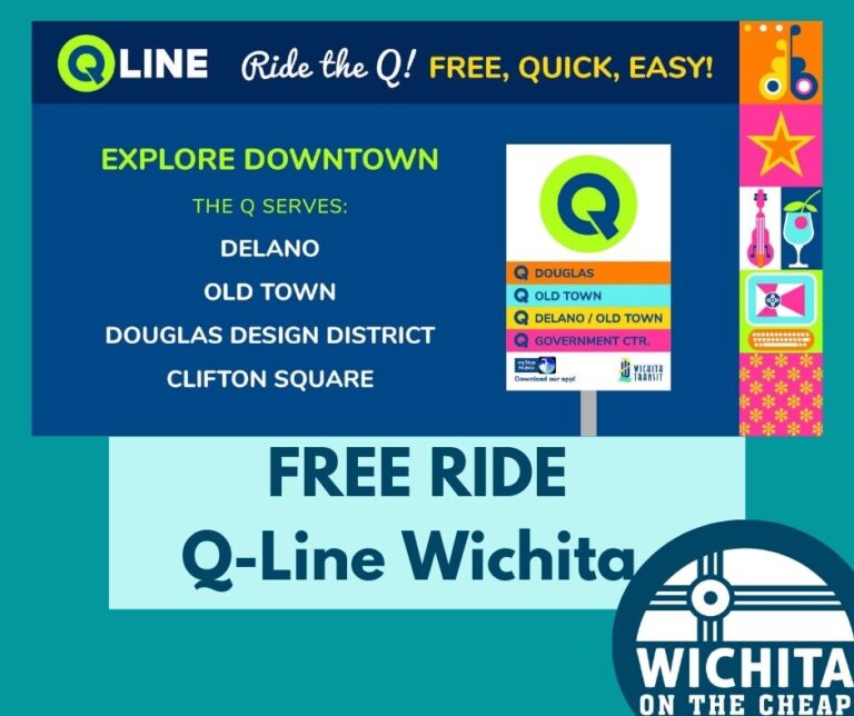 Wichita's FREE QLine Trolley I Free bus for Downtown Wichita