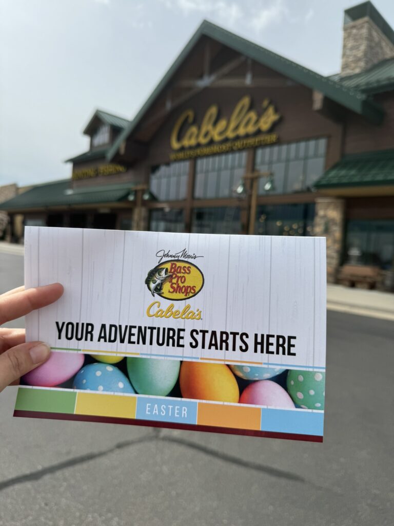 Free Photo with Easter Bunny at Cabela's in Wichita, Kansas