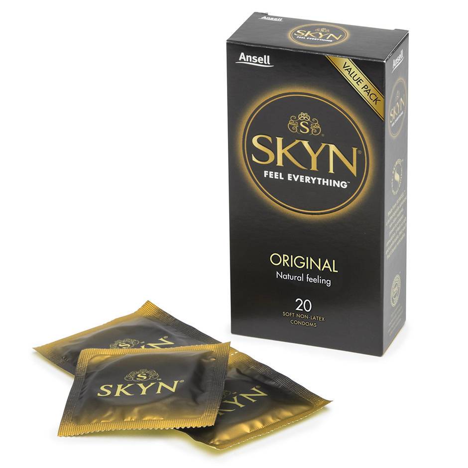 Ansell Skyn Non Latex Condoms 10 Pack SAVE Naughty But Nice