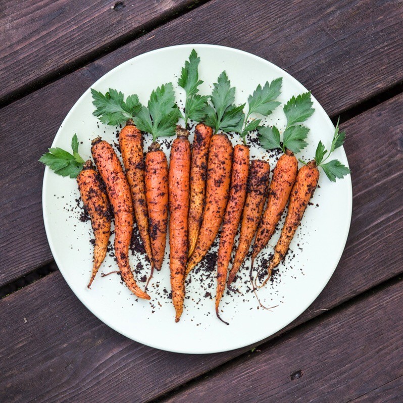 Salted CoffeeDirt Roasted Carrots Wicked Kitchen