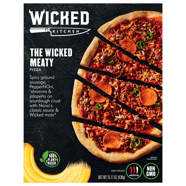 The Wicked Meaty Vegan Frozen Pizza by Wicked Kitchen