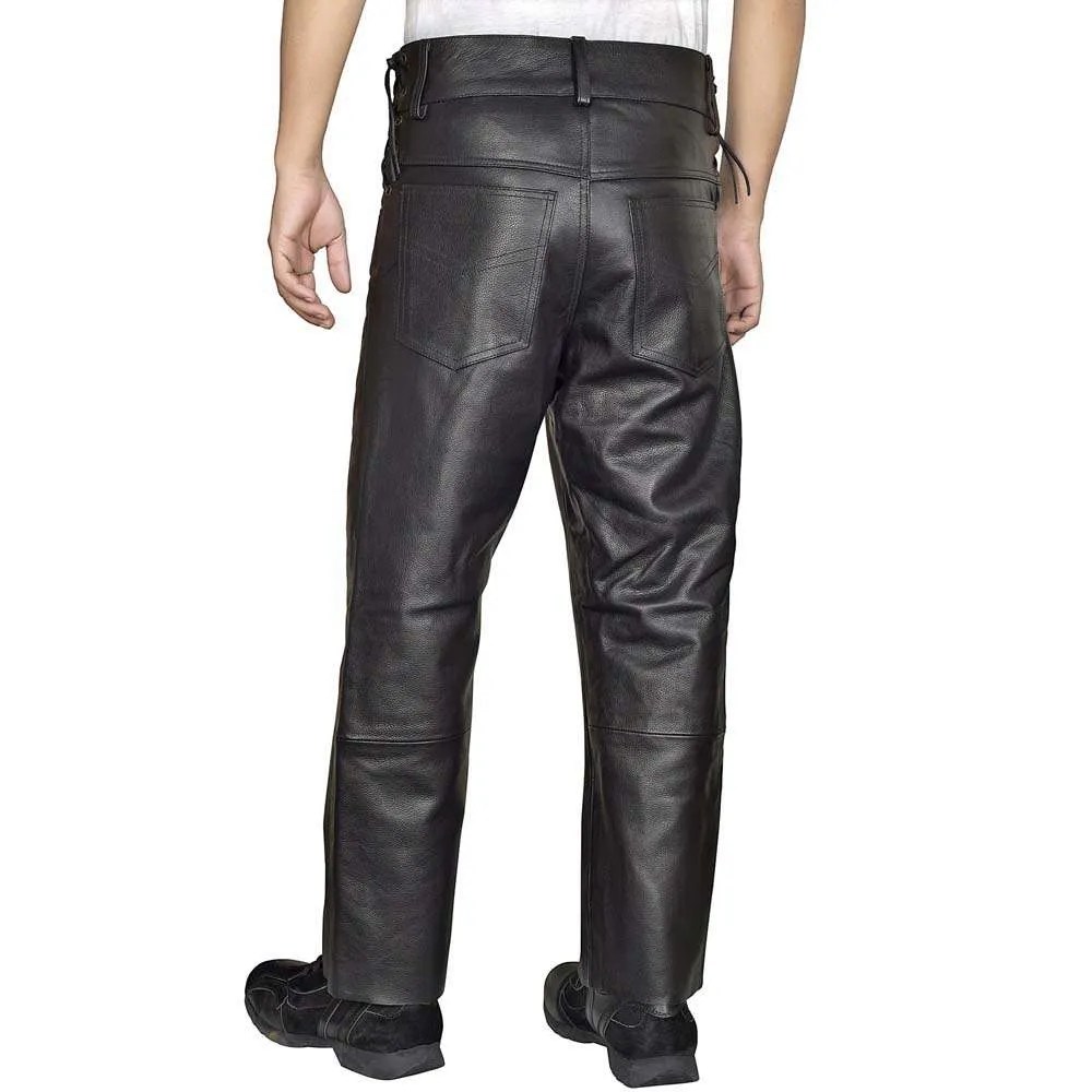 Leather Motorcycle Pants Men Leather Motorcycle Pants