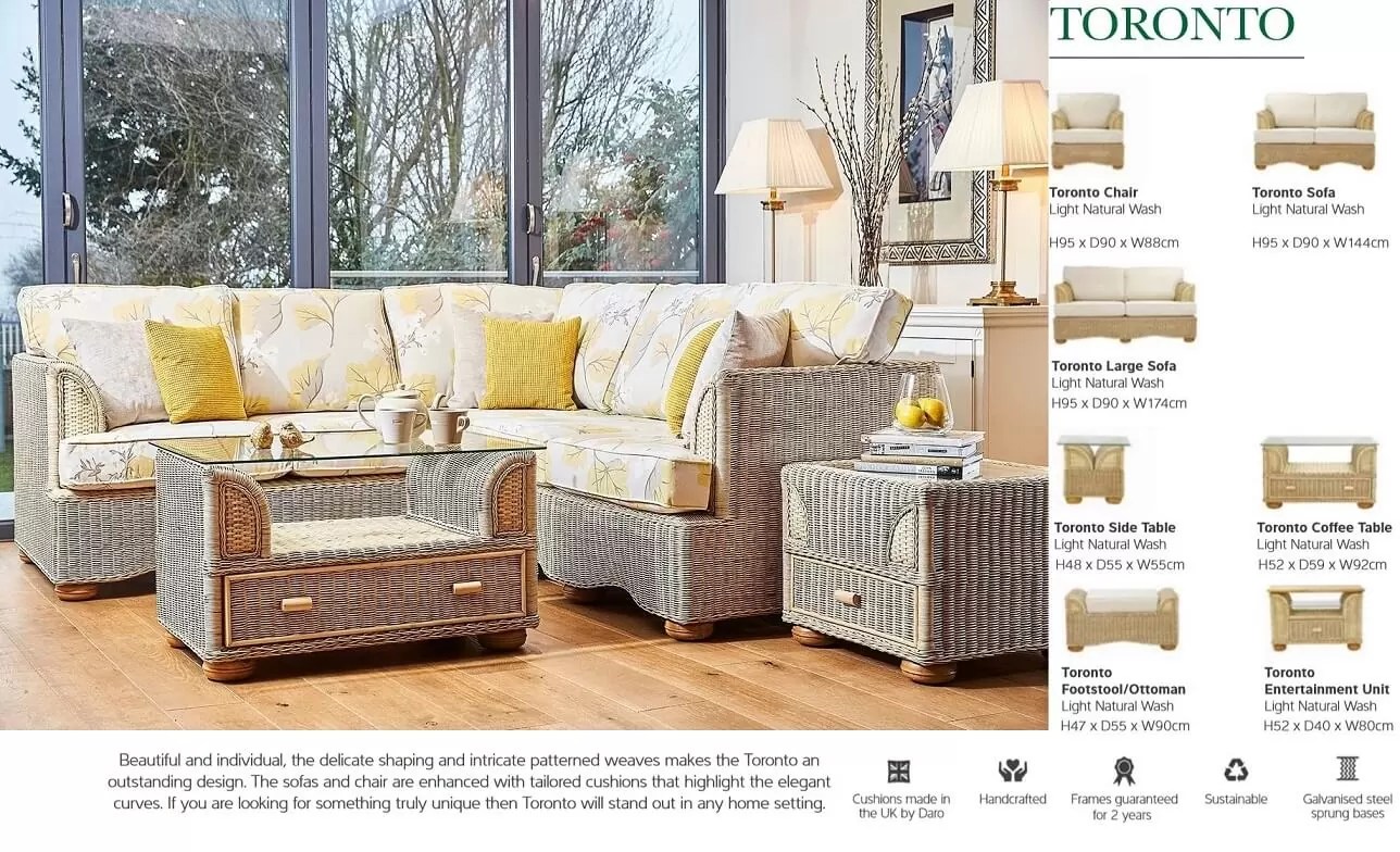 TORONTO Cane furniture Wicker World