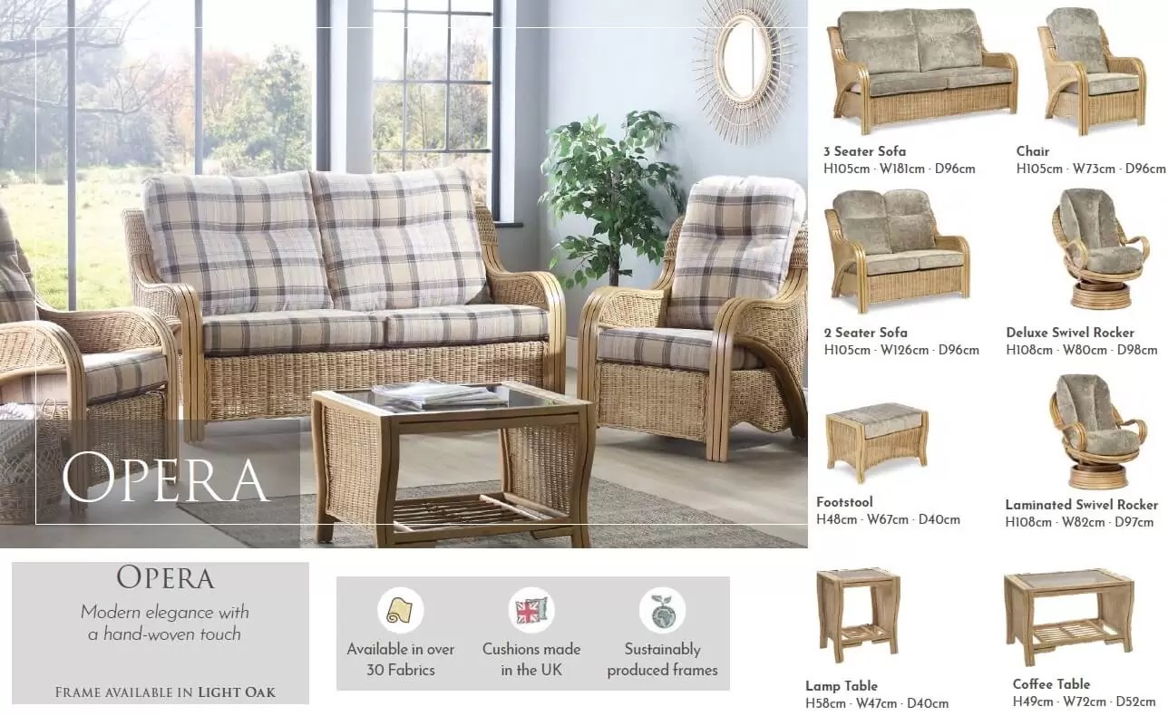 Opera Suite.. Cane furniture Wicker World