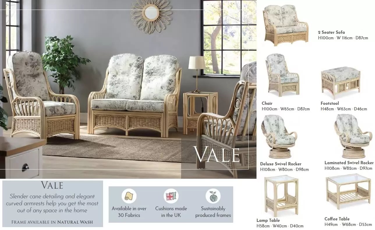 Vale Suite.. Cane furniture Wicker World