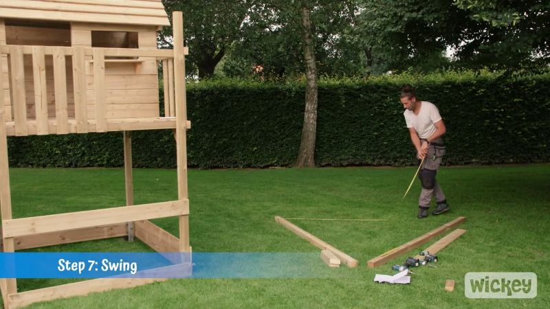 Spielturm selber bauen VideoMontageanleitung Wickey.at