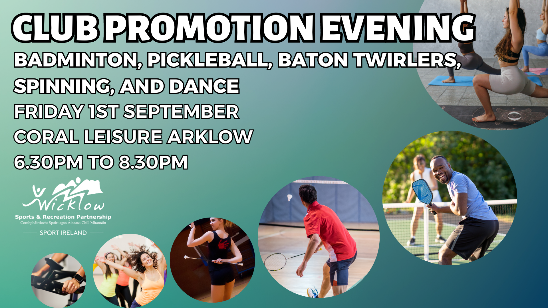 Club Promotion Evening at Coral Leisure Arklow Wicklow Local Sports