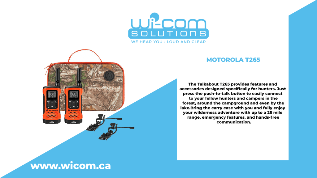 MOTOROLA T265 - Wi-Com Solutions Inc.