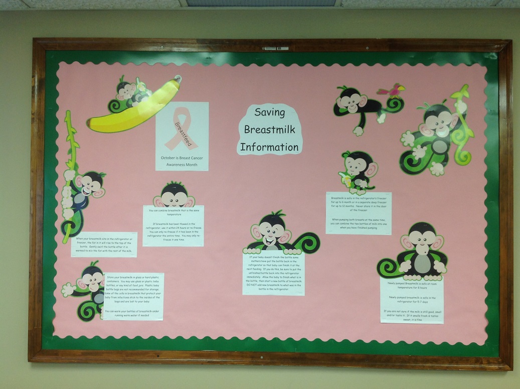 Bulletin Board Saving Breastmilk Information / October is Breast