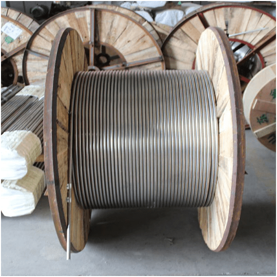 SS 304 Capillary Tubing Polished 6.35mm*1.24mm Wide Steel