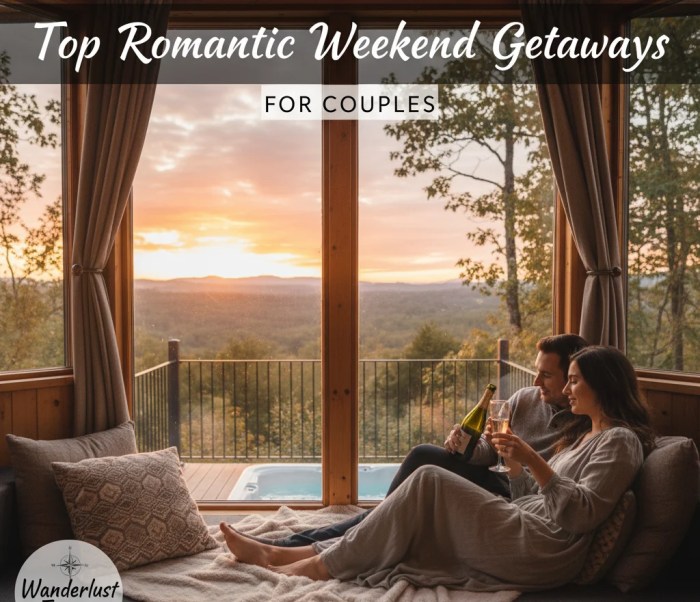 Top Romantic Weekend Getaways for Couples