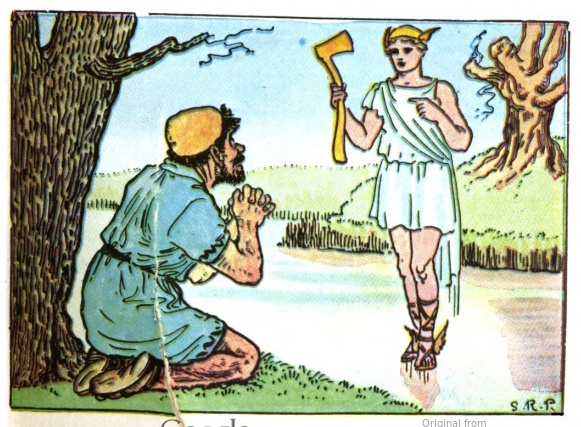 Aesop's Books: illustrated fables you can read online: Mercury and the