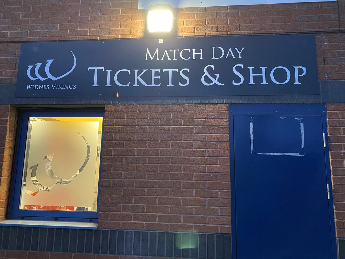 Stadium Shop Open Tomorrow 124pm Widnes Vikings