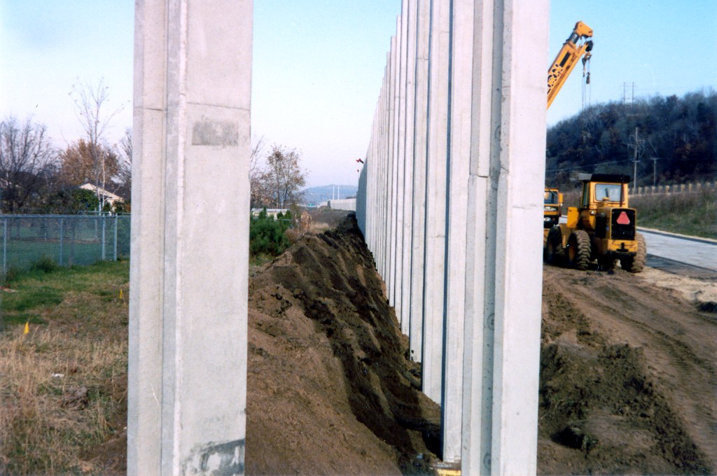 I394 Minneapolis Precast Concrete Noise Walls Profile Wieser Concrete