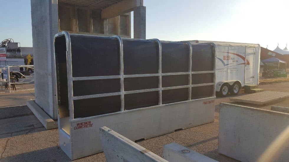 Cattle Foot Bath Steer/Cow/Calf Foot Baths For Sale Wieser Concrete